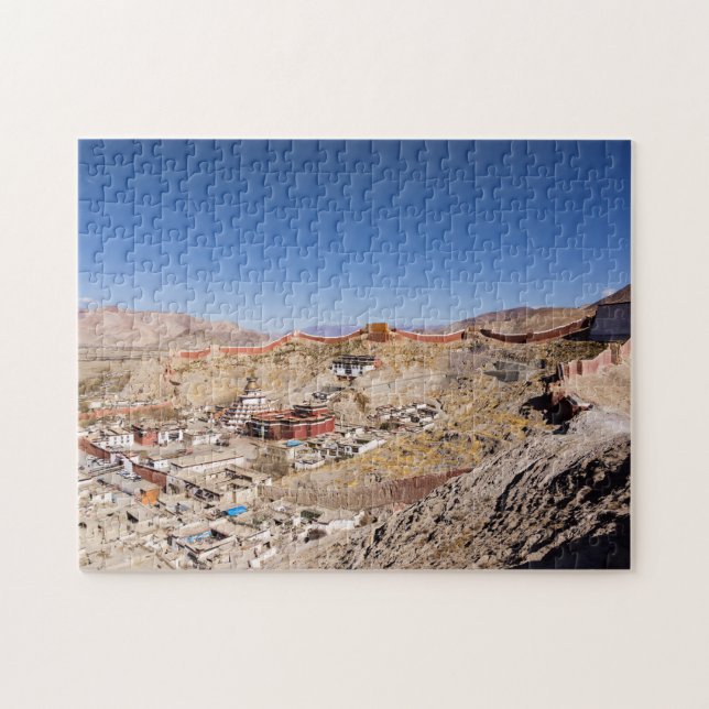 Aerial view of Gyantse & Palcho Monastery - Tibet Jigsaw Puzzle (Horizontal)
