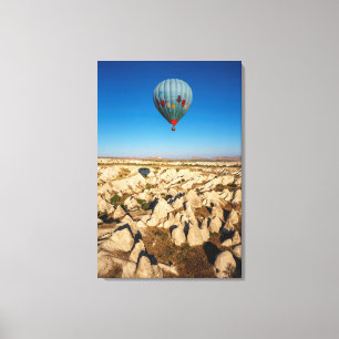 Aerial View Of Hot Air Balloon, Cappadocia Canvas Print