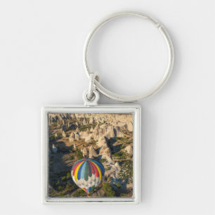 Aerial View Of Hot Air Balloons, Cappadocia Keychain