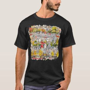 Aerial View Of Houses In Amsterdam Netherlands T-Shirt