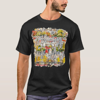 Aerial View Of Houses In Amsterdam Netherlands T-Shirt