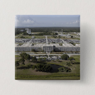 Aerial view of Kennedy Space Centre 2 Inch Square Button