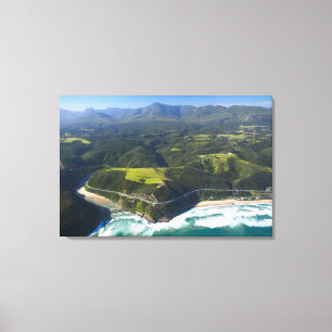 Aerial View Of Keurbooms River, Garden Route Canvas Print