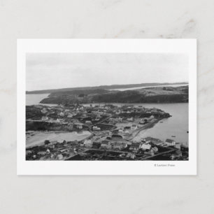 Aerial view of Kodiak, Alaska Photograph Postcard