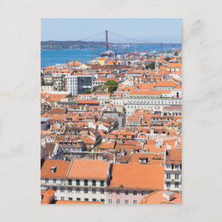 Aerial view of Lisbon, Portugal Postcard
