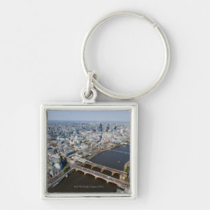 Aerial View of London Keychain