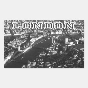 Aerial view of London Sticker