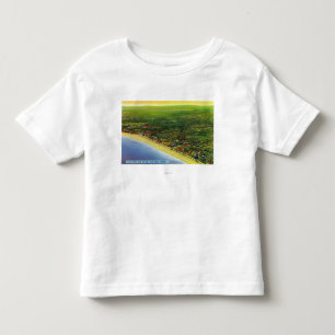 Aerial View of Long Beach at York Beach Toddler T-shirt