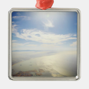 Aerial view of Long Beach, California Metal Ornament