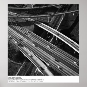 Aerial View of Los Angeles by Ansel Adams Poster