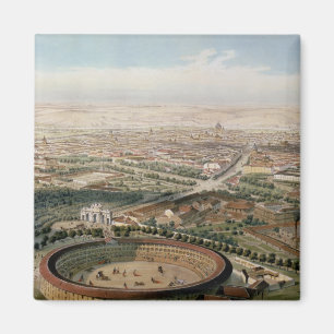 Aerial View of Madrid from the Plaza de Toros Magnet