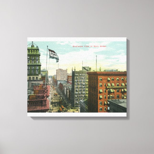 Aerial View of Main Street Canvas Print (Front)