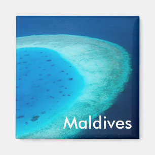 Aerial view of Maldives atoll Magnet