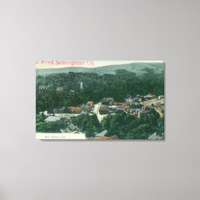 Aerial View of Mill ValleyMill Valley, CA Canvas Print (Front)