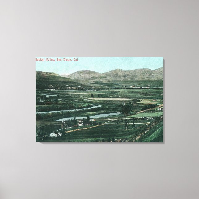 Aerial View of Mission ValleySan Diego, CA Canvas Print (Front)