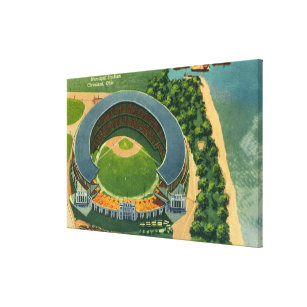 Aerial View of Municipal StadiumCleveland, OH Canvas Print