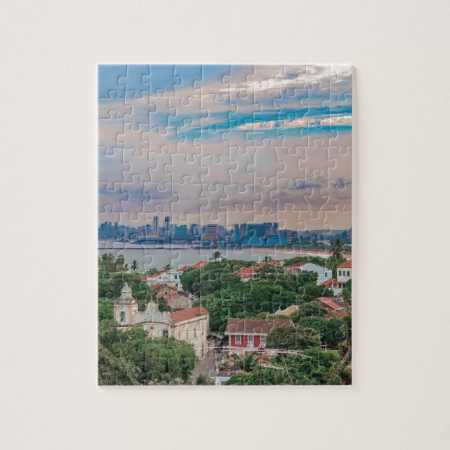 Aerial View of Olinda and Recife Pernambuco Brazil Jigsaw Puzzle (Vertical)