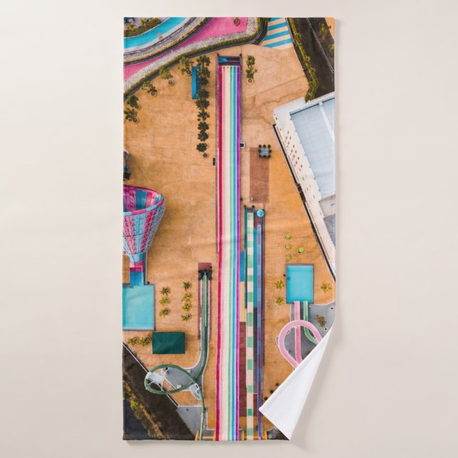 Aerial view of park bath towel (Bath Towel)