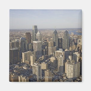 Aerial view of Philadelphia, Pennsylvania Magnet