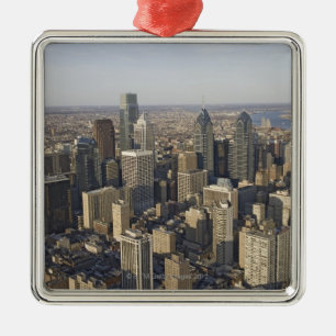 Aerial view of Philadelphia, Pennsylvania Metal Ornament