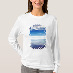 Aerial view of red brown mountains T-Shirt