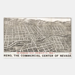 Aerial View of Reno, Nevada (1907) Sticker
