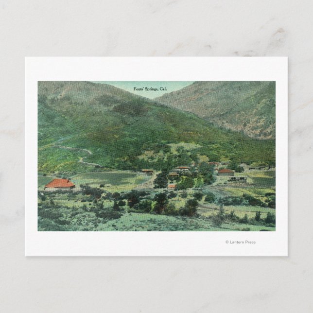 Aerial View of Sacramento Valley Postcard (Front)