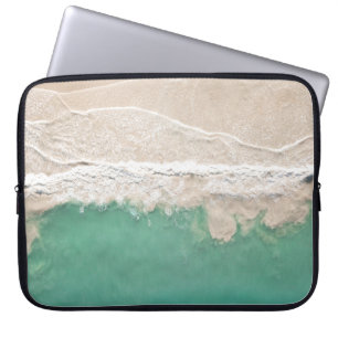 AERIAL VIEW OF SEASHORE LAPTOP SLEEVE