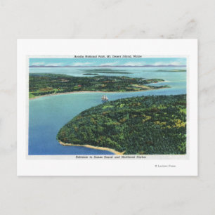 Aerial View of Somes Sound Entrance Postcard