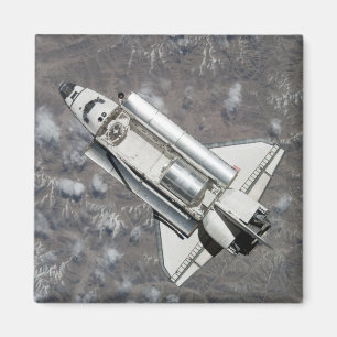 Aerial view of Space Shuttle Discovery Magnet