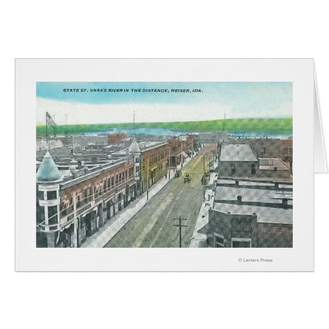 Aerial View of State Street and Snake River (Front Horizontal)