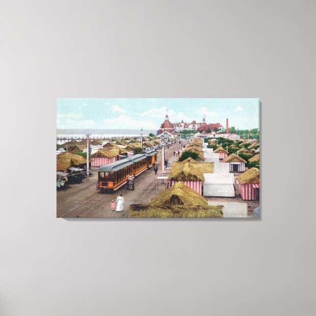 Aerial View of Tent CityCoronado Beach, CA Canvas Print (Front)