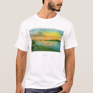 Aerial View of the Bay Bridge to Hayward, CA T-Shirt