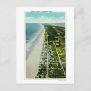 Aerial View of the Beachfront Postcard