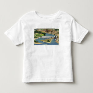 Aerial View of the Bonneville Dam Power Plant Toddler T-shirt