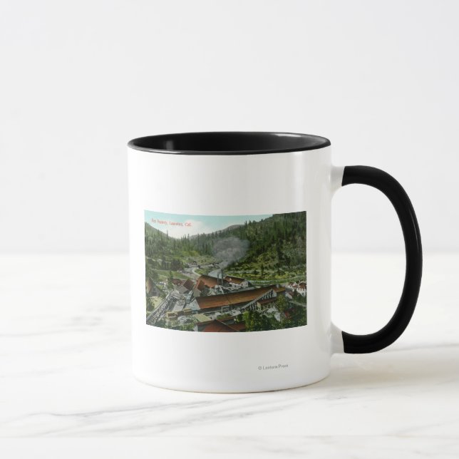 Aerial View of the Box FactoryLamoine, CA Mug (Right)