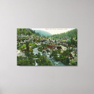 Aerial View of the CityDunsmuir, CA Canvas Print