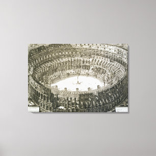 Aerial view of the Colosseum in Rome from 'Views o Canvas Print