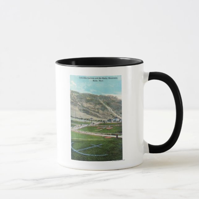 Aerial View of the Columbia GardensButte, MT Mug (Right)