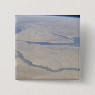 Aerial view of the Egypt and the Sinai Peninsul 2 Inch Square Button