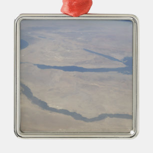 Aerial view of the Egypt and the Sinai Peninsul Metal Ornament
