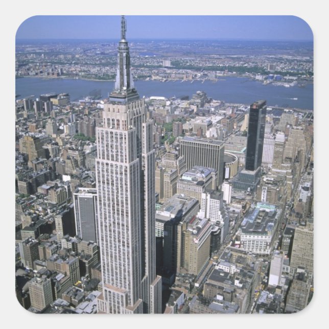 Aerial view of the Empire State Building and Square Sticker (Front)