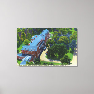 Aerial View of the Gideon Putnam Hotel, Spa Canvas Print