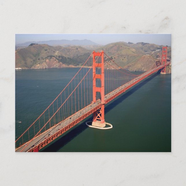 Aerial view of the Golden Gate Bridge in the 2 Postcard (Front)