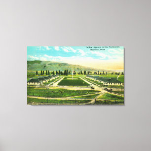 Aerial View of the Indian Agency Canvas Print