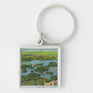 Aerial View of the International Bridge Keychain