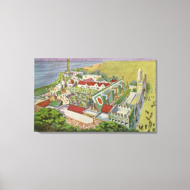 Aerial View of the Irish Village Canvas Print (Front)