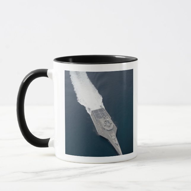 Aerial view of the littoral combat ship mug (Left)