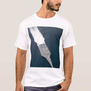 Aerial view of the littoral combat ship T-Shirt