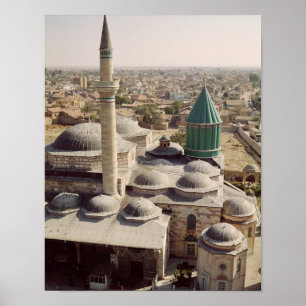 Aerial view of the Mevlana Tekke Poster
